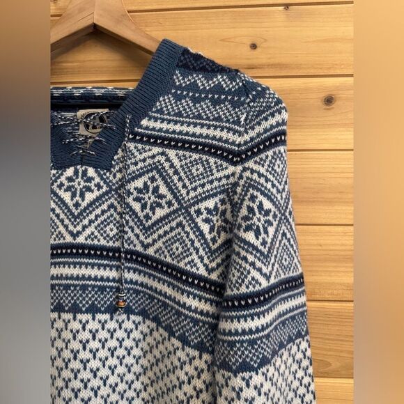 Artesania Size Small Alpaca Wool Blend Handmade Peru Hooded Sweater - Picture 2 of 13